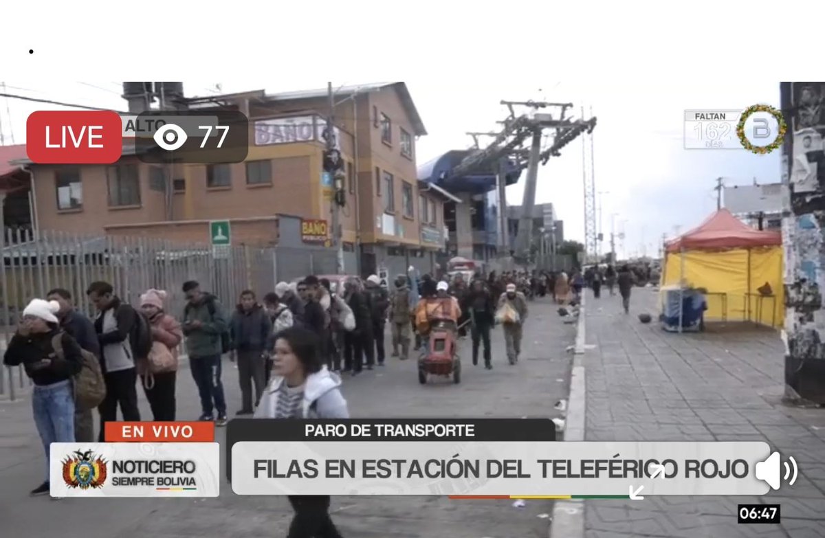 #ÚLTIMO | Desde tempranas horas de la mañana, se registran filas largas en las diferentes estaciones de <a href="/miteleferico/">Mi Teleférico</a>, una alternativa frente al paro de transportes.