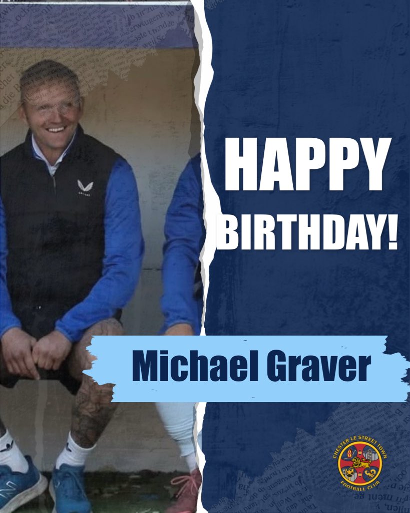 CestrianTweet's tweet image. Happy Birthday to Captain Marvel 
As a club we wanted to take this opportunity to thank Graver for all he does for us. A unsung hero tirelessly working away behind the scenes and always doing the very best he can for Chester Le Street Town. 
Thank You Michael 🔵⚪️🔵