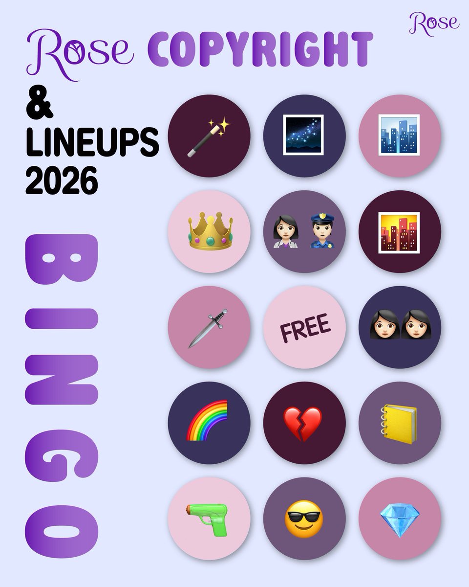 Rosepublishing1's tweet image. มาทุกวันหลังจากนี้!
กับ LINEUP นิยายของปี 2026
มีเล่มไหนบ้าง สามารถทายกันได้ตามอิโมจิในภาพนี้ได้เลย

BL ก็มี GL ก็มาน้า 😉

#RosePublishing #มาดามโรส