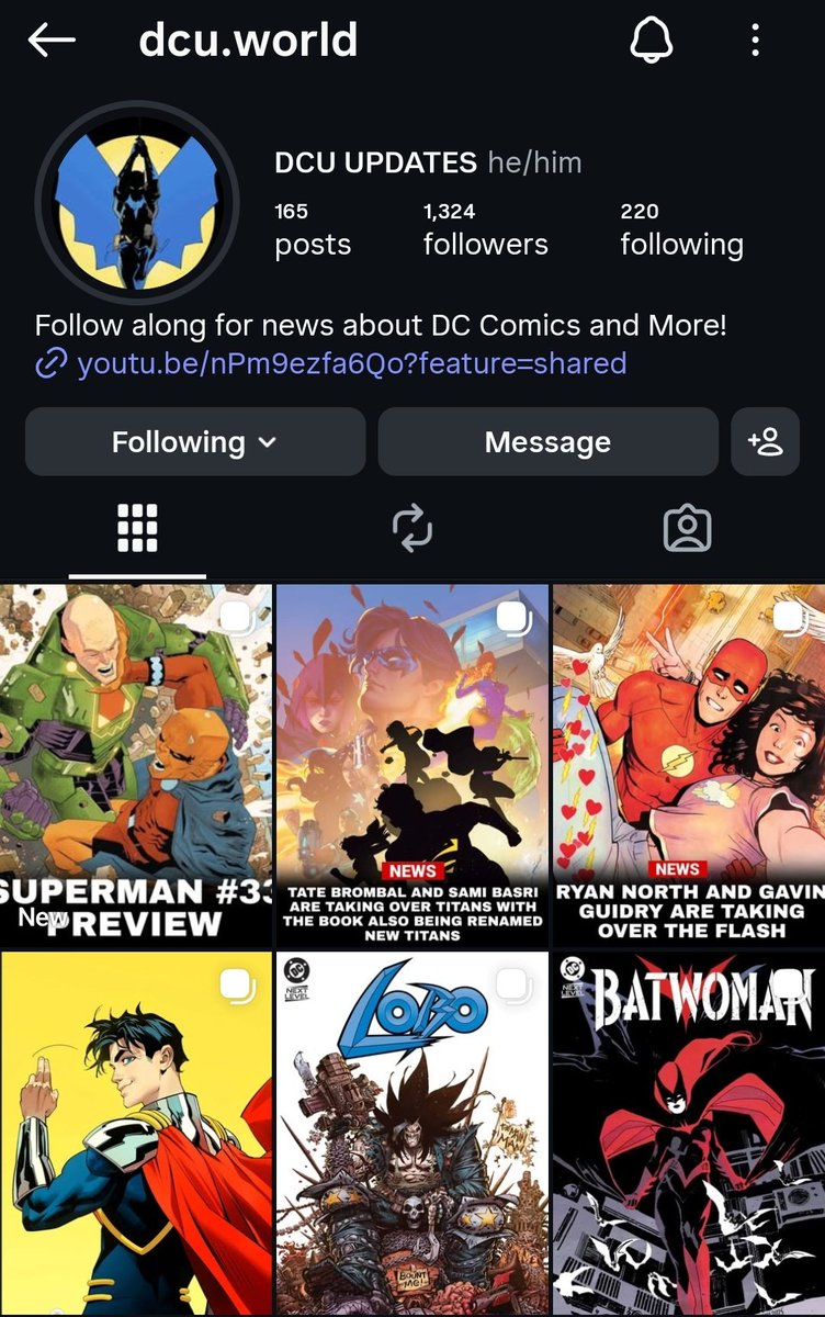 DCU Updates tweet media