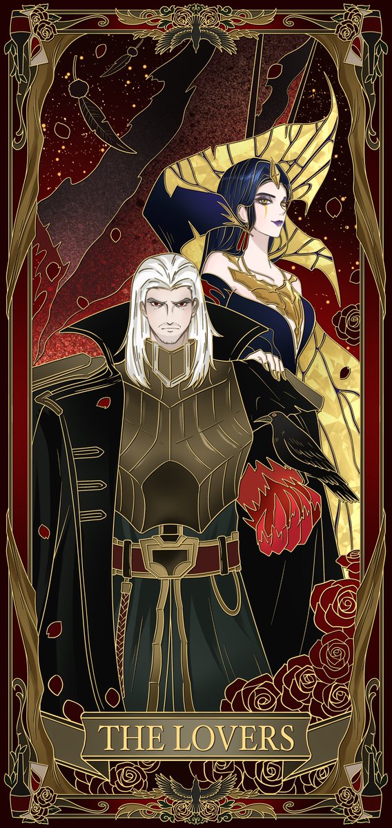 The Lovers — not of flesh, but of fate.
In Noxus, even desire is a weapon.

I need to say "enemy with benefits" really attract me a lot.😍

#LeagueOfLegends #Swain #Leblanc #Noxus