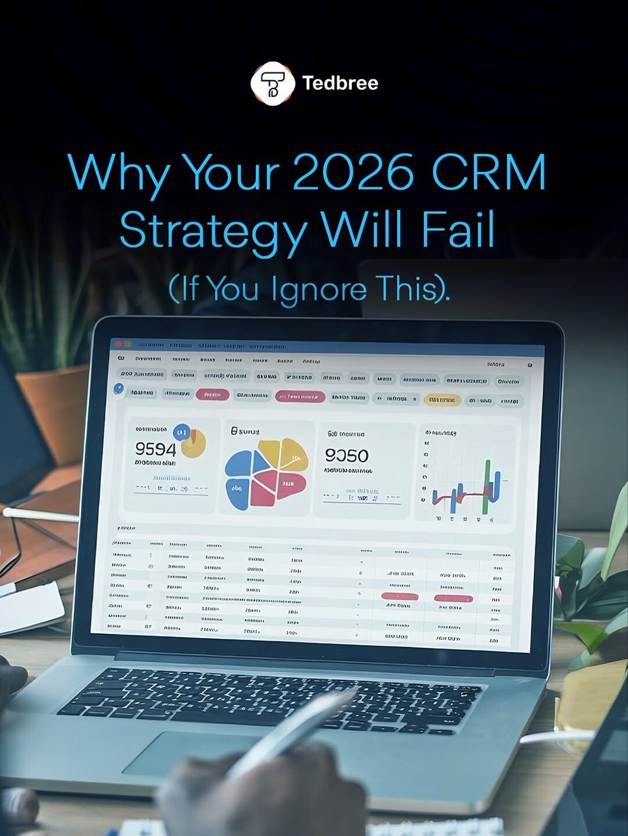 tedbree's tweet image. Most teams think their CRM needs a rebuild.
But the real problem? Your customer signals are scattered across platforms that don’t talk to each other.

CRM performance is not about features. It’s about signal integrity
#Tedbree #CRMTips #2026Trends #DigitalGrowth