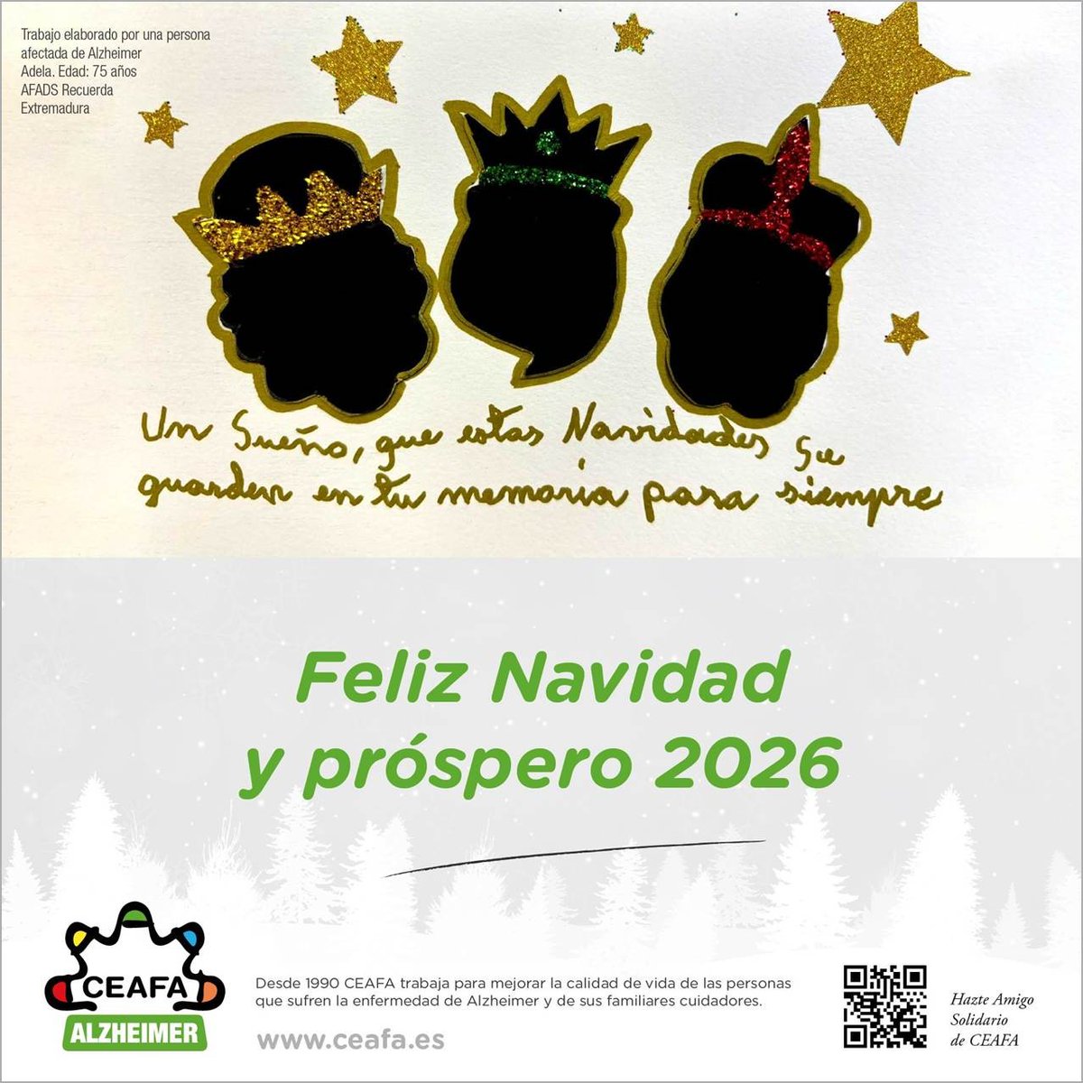 🎄 𝗗𝗲𝘀𝗱𝗲 #CEAFA 𝗼𝘀 𝗱𝗲𝘀𝗲𝗮𝗺𝗼𝘀 #FelizNavidad 𝘆 𝗽𝗿𝗼́𝘀𝗽𝗲𝗿𝗼 𝟮𝟬𝟮𝟲

Que el nuevo año venga cargado de momentos para compartir.

💚 ¡Gracias por acompañarnos en este camino!

#Navidad #FelicesFiestas #AñoNuevo2026