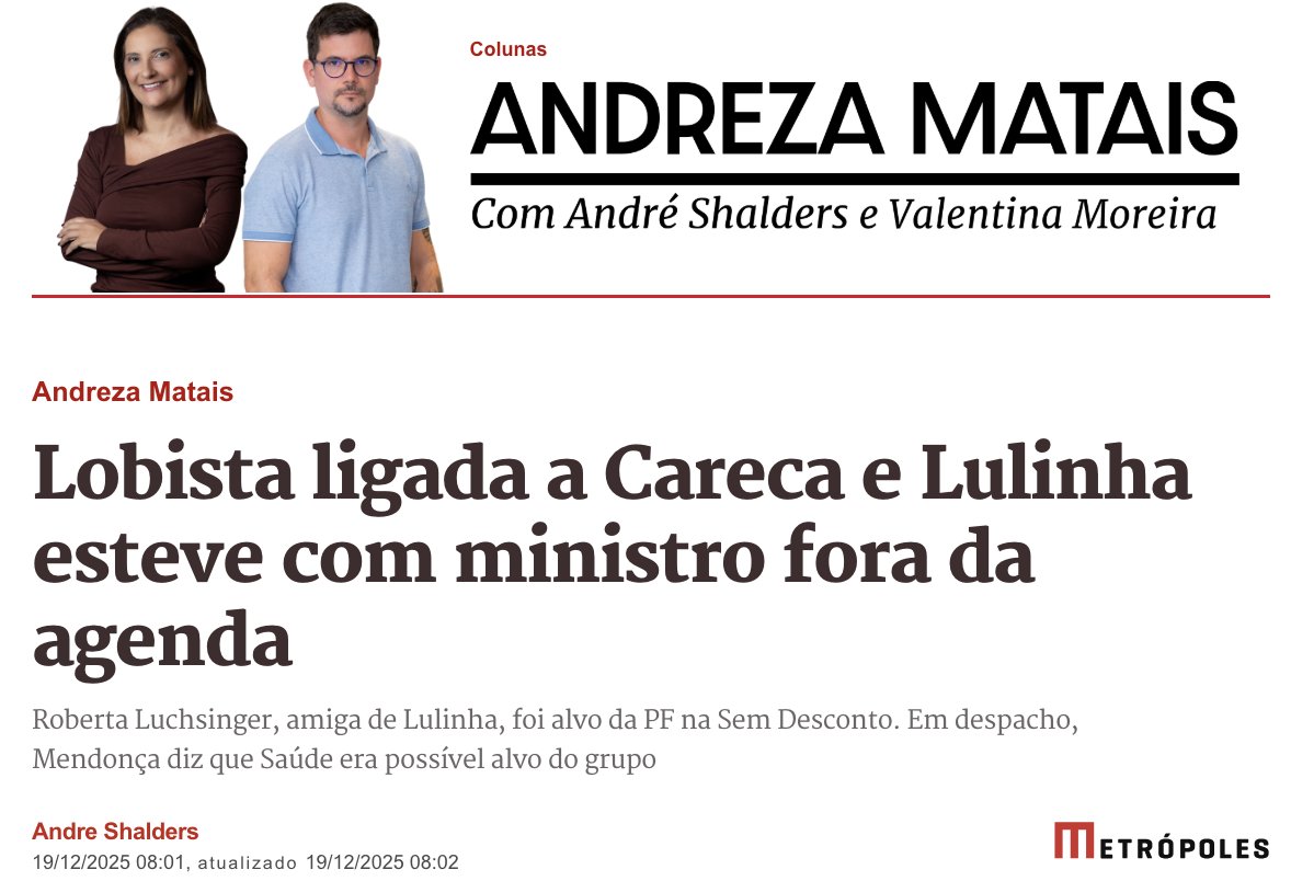 andreshalders's tweet image. Roberta Luchsinger recebeu vários depósitos de R$ 300 mil do Careca em sua PJ. 

Era para "o filho do rapaz", de acordo com o Careca

Em 2023, ela se encontrou com o ministro Padilha, então na SRI, fora da agenda oficial

Na Saúde, também esteve várias vezes fora da agenda