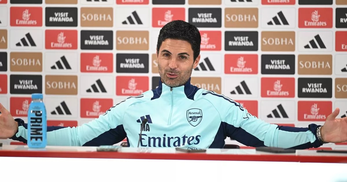 ميكيل آرتيتا خلال المؤتمر الصحفي: "كل ما أريده هو الفوز، الفوز، الفوز، الفوز، الفوز. بعدها سيأتي الباقي طبيعيًا، ومزاجي وطاقة الفريق في تحسن مستمر" 