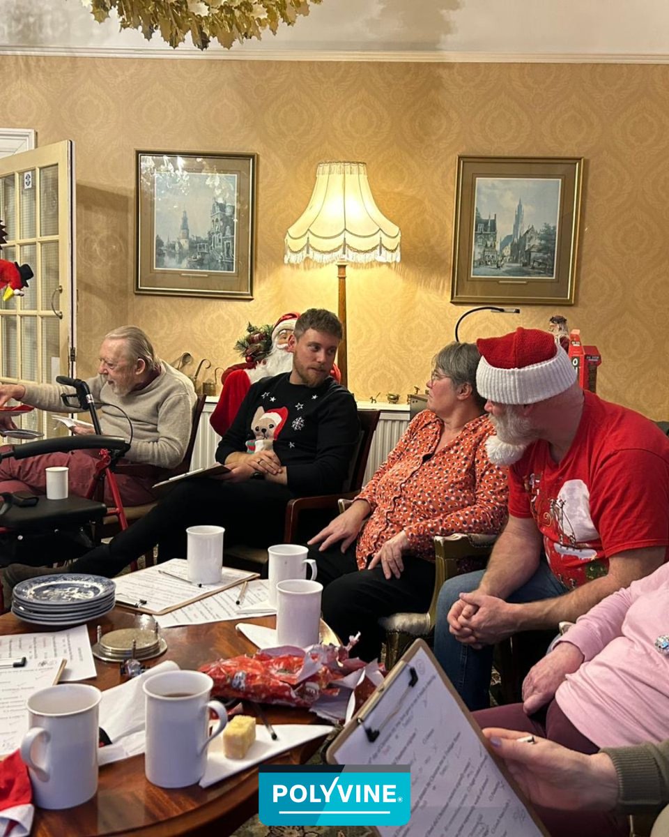 Polyvine's tweet image. Yesterday, our Area Sales Managers visited Court House Retirement Home in Cheddar, bringing them a little festive cheer 🎄

They delivered cakes and joined in with their Christmas quiz - what a way to spread some Christmas joy ✨

#polyvine #courthouseretirementhome #christmasjoy