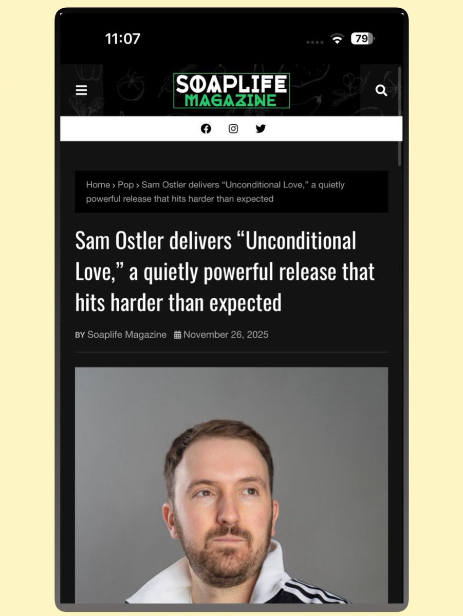 samostlermusic's tweet image. “Sam Ostler’s ‘Unconditional Love’ #proves that some songs don’t just touch hearts - they hold them”💖 - I’ll take that as a compliment 💪🏼🙏🏽 #article #music