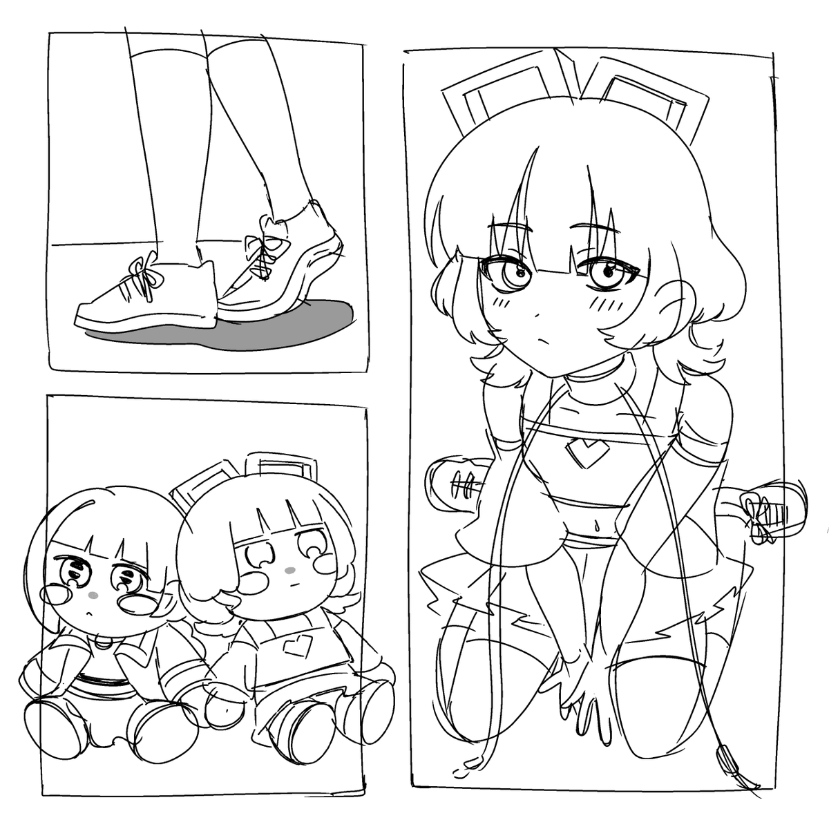 Post by かしょ on X: 明日描く絵のラフ