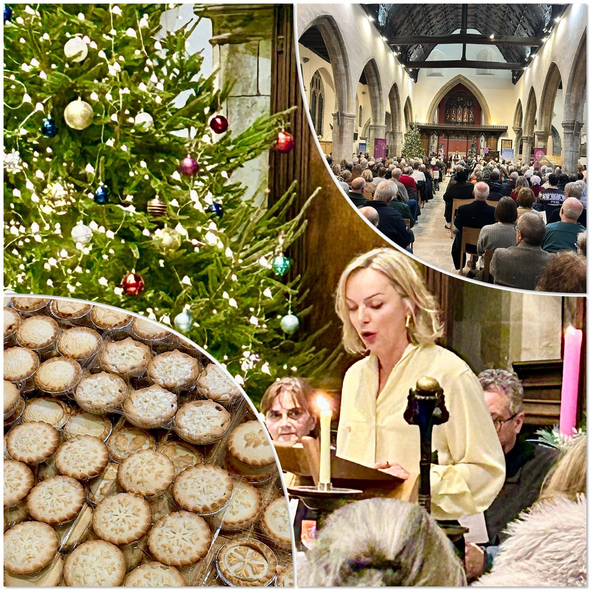 Emma_MacLennan's tweet photo. The Rotary Christmas Carol Concert at St Mildred’s Church was magical this year! Our Vice President, Oksana Romanukha, gave a moving reading to a crowd of over 400 people! Many mince pies and cups of mulled wine were consumed, and we raised close to £1,300 for local charities. 🎄 https://t.co/EMWynkvEwD