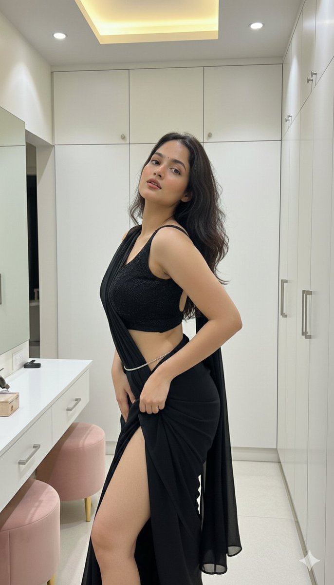 Ultra-Photorealistic Saree Mirror Selfie Prompt — example 2