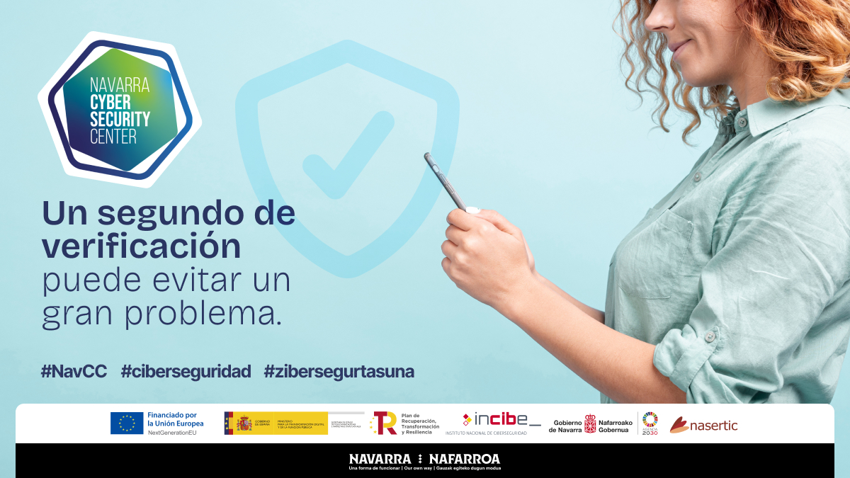 Antes de hacer clic, pasa el ratón sobre el enlace y revisa la URL.
Un segundo de verificación puede evitar un gran problema.
<a href="/INCIBE/">INCIBE</a> <a href="/digitalento_na/">Digitalento Navarra / Nafarroa</a> 
#NextGenerationEU #PlanDeRecuperacion #ciberseguridad #cybersecurity #phishing