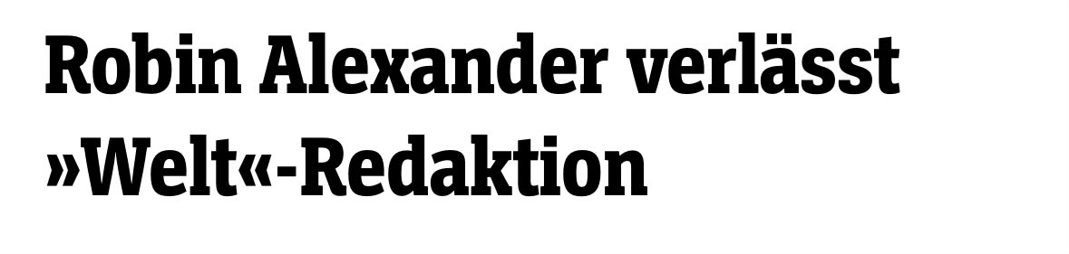 Dass sie den unbrechbaren #RobinAlexander gezwungen haben, eine Meinung zu haben, sollte auch dem letzten Idioten verdeutlichen, welche Energie mittlerweile Axel Springer regiert. Dieser Verlag will Deutschland zerstören.