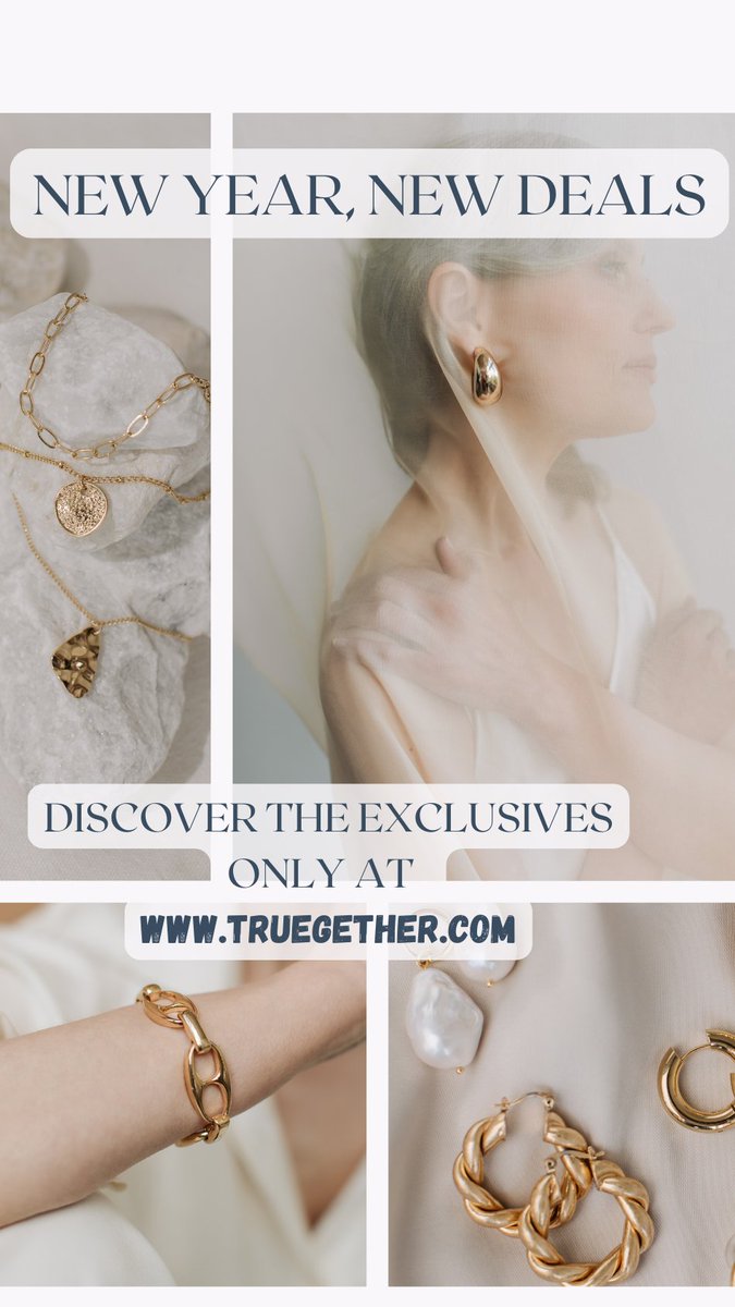 TrueGether_'s tweet image. ✨ New year, new deals, new favorites.
Step into 2026 with elegant jewelry picks that elevate every look. From timeless gold tones to statement pieces, discover exclusives curated just for you.
Shop smart. Shop stylish.
Explore now at truegether.com 💍✨ #newyear2026