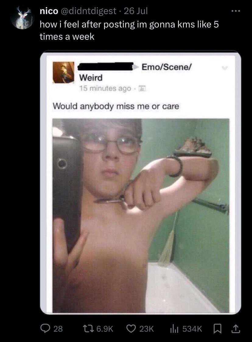 technically it was the “dont want to” tweet that got 600k likes