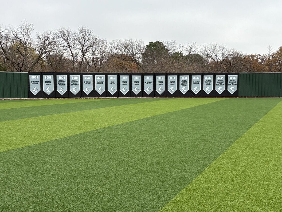GuyerSoftball's tweet photo. New outfield padding is up!
Proud to display our tradition of excellence! Direct result of a lot of hard work, dedication, and sacrifice.
#ExcellenceIsExpected https://t.co/GbOCRz3f3T
