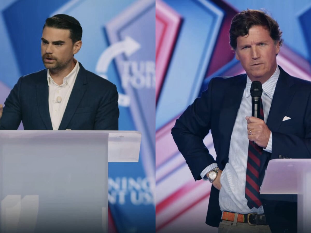 HanShawnity's tweet image. Watching both of these people speak one after another presented such a clear contrast and choice for the future. 

We can go with Ben Shapiro's clearly defined conservatism, or we can go with Tucker Carlson's ever-changing definitions and personal agendas. 

Ben Shapiro was calm,…