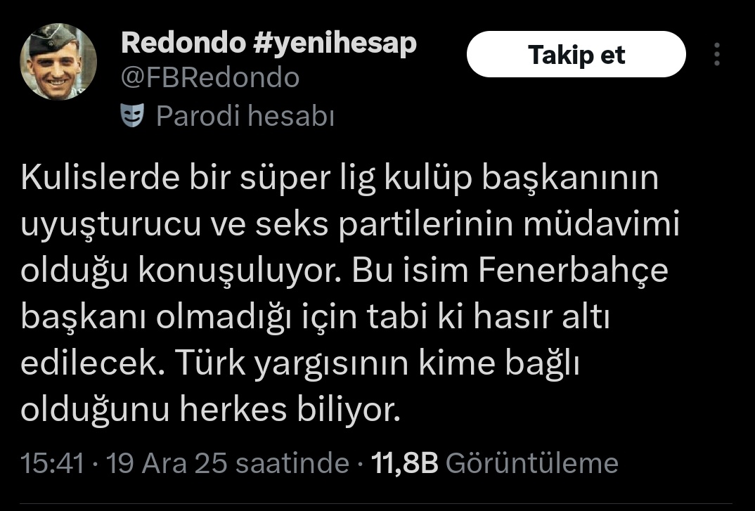 Evde bekledim Dursun Özbek,
Çarşıya geldim Sadettin Saran 😂
