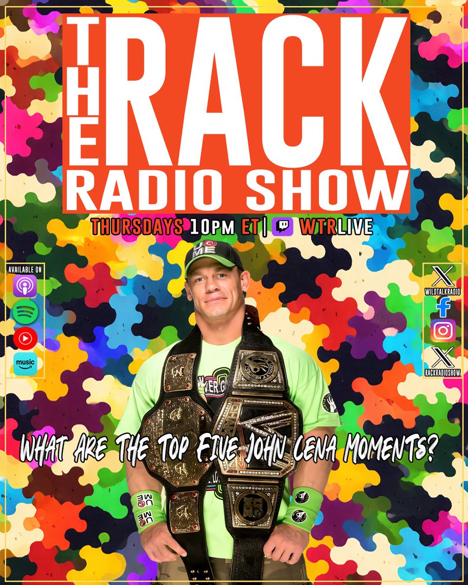 🗣Listen Now!

📢PODCAST: #TheRack 12-18-25

🎧tinyurl.com/mr4787u9
🌐rackradioshow.com/wordpress/2025…
🎵tinyurl.com/mwfjvadd <a href="/ApplePodcasts/">Apple Podcasts</a>
🎶tinyurl.com/3755xs3f <a href="/Spotify/">Spotify</a>
🔊tinyurl.com/579hreue @AmazonMusic

#WWE #AEW #JohnCena