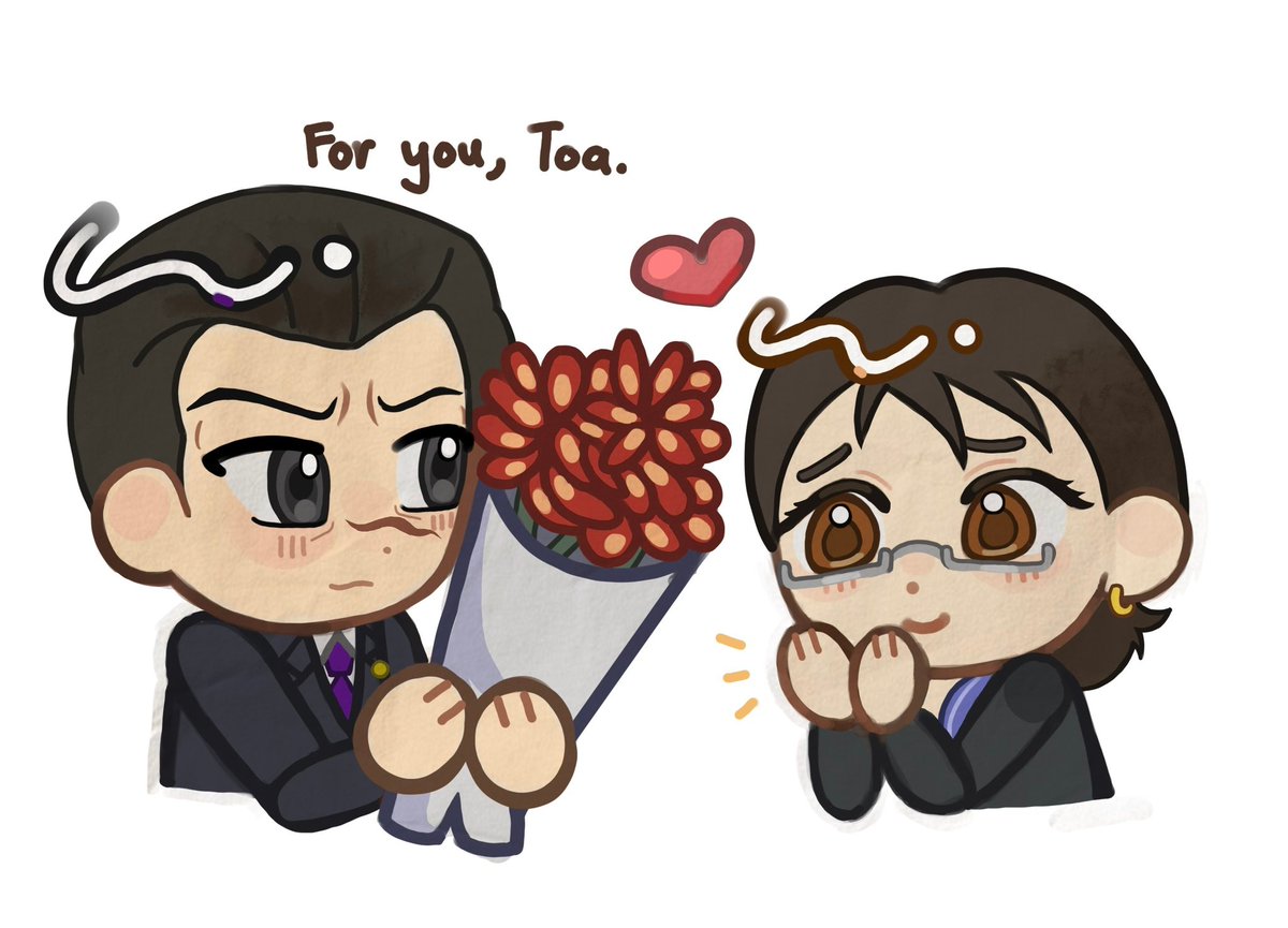 OMG LOOK AT THISSSS <a href="/ru08972/">Rui</a> drew this for me and it's literally so adorable, this is such a huge surprise AAAAAA🥺💕💕