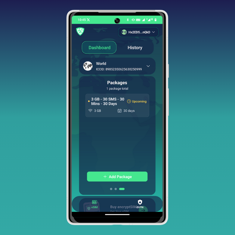 encryptSIM tweet media