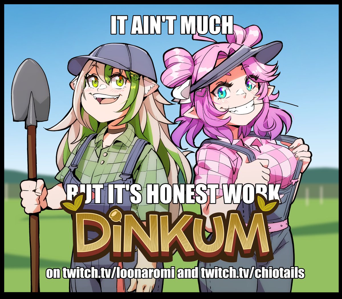 Tonight’s the night! <a href="/Chiotails/">Chio 🍀</a> and I are gonna go farming👩🏼‍🌾🌾

But first some ESO - I’m ✨LIVE now💕

(art by KizeArt)