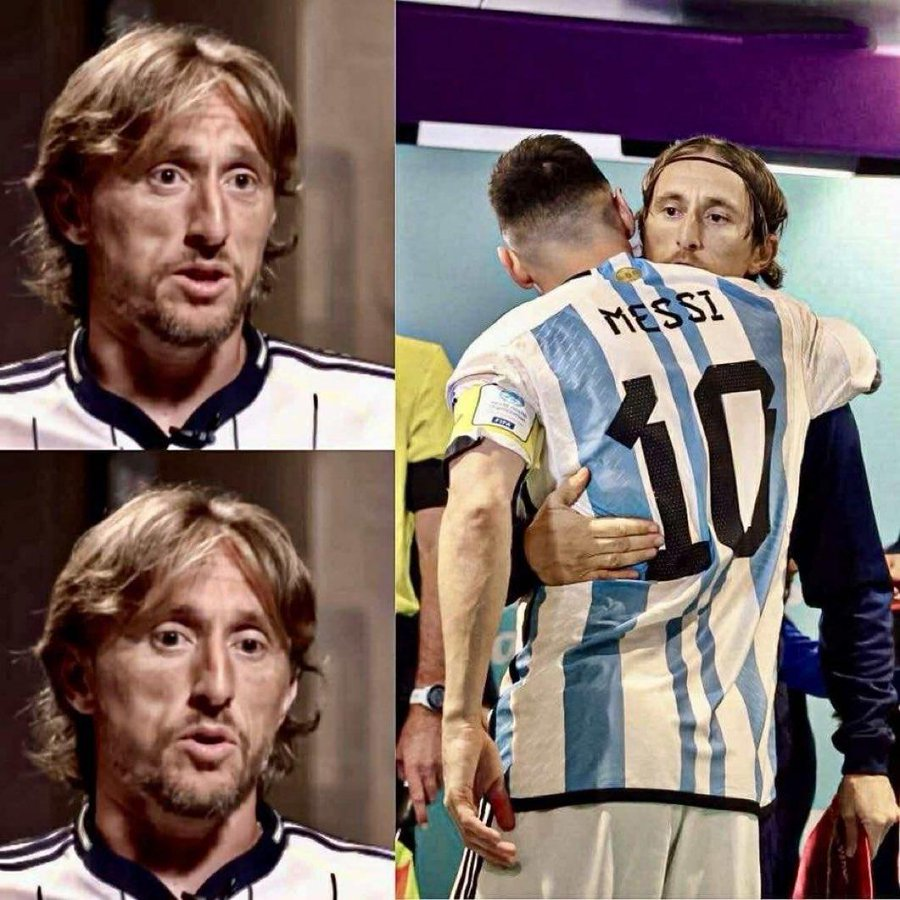 لوكا مودريتش: «ما فعله ميسي يكاد يكون مستحيلاً. في عصر مليء بالنجوم والمنافسة الشرسة، ما حققه يتجاوز كرة القدم. كأنك تشاهد روبوتًا بشريًا» 