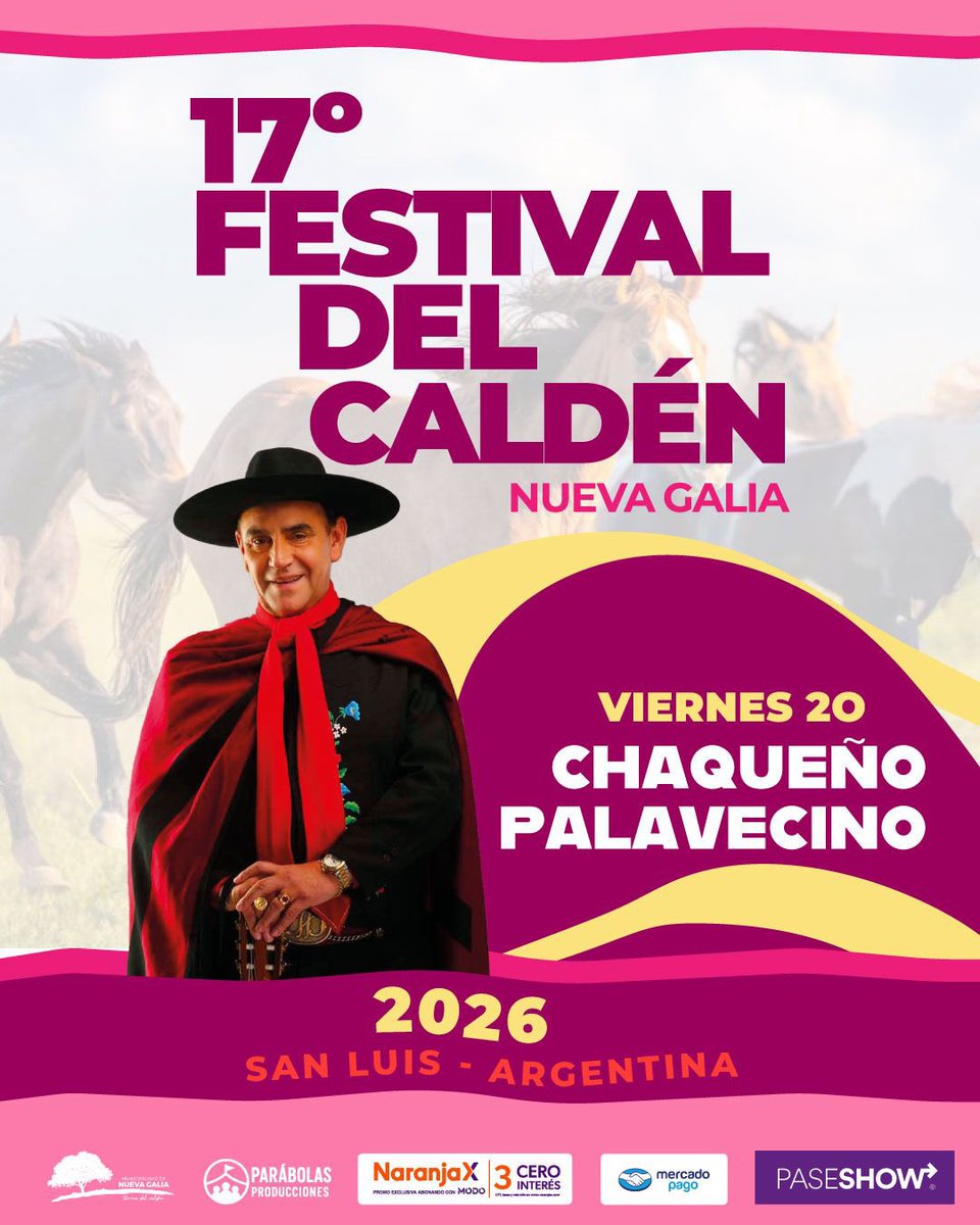 FestivalNCalden's tweet photo. El Caldén ya empieza a sonar… 🌳🐎🎶

Y lo hace con una voz que es historia del folclore argentino.

Tenemos el orgullo de anunciar que El Chaqueño Palavecino será el primer artista confirmado de esta gran fiesta popular. https://t.co/YGiMabV4F6