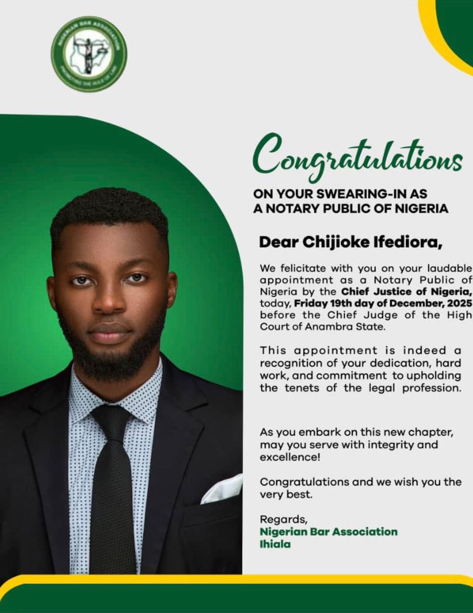 Congratulations, my brother <a href="/CjIfediora/">Chijioke Ifediora</a>