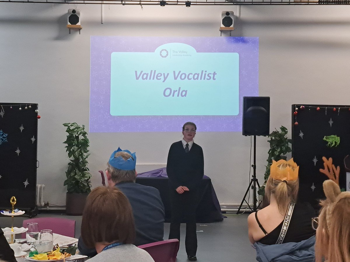 ValleyLAcademy's tweet image. A little nervous but still ready to step up and #Shine. #Proud #WinterGiftProgramme #StarPerformers. Well done girls you were amazing! So pleased we could reach out to Cora's dad who is overseas - that performance will surely be his favourite Christmas present! @CuriousMindsNW