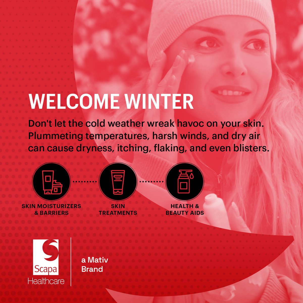 As we get ready to welcome winter, don't let the cold weather wreak havoc on your skin. Plummeting temperatures, harsh winds &amp; dry air can cause dryness, itching, flaking &amp; even blisters. There are a variety of solutions that can help protect the skin: loom.ly/5ZPLbHM