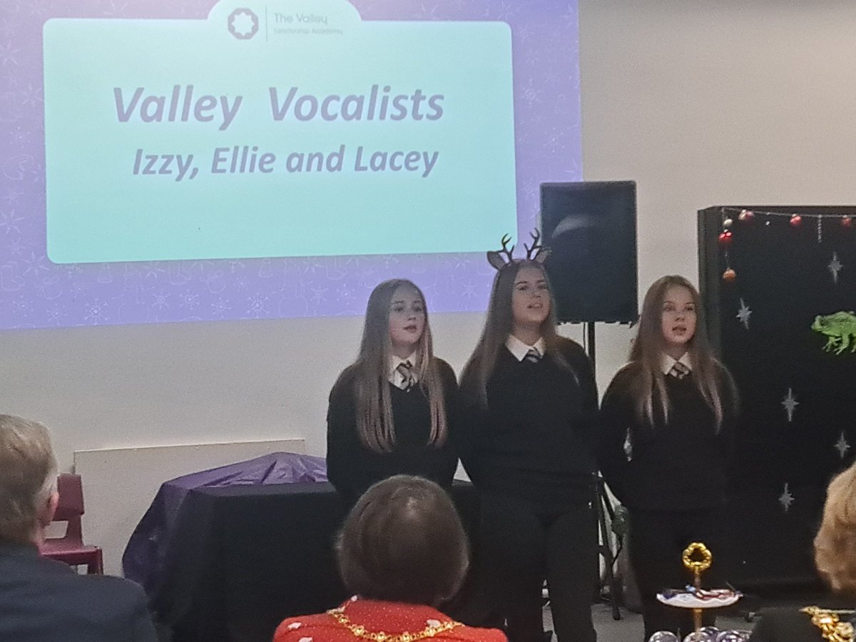 ValleyLAcademy's tweet image. A little nervous but still ready to step up and #Shine. #Proud #WinterGiftProgramme #StarPerformers. Well done girls you were amazing! So pleased we could reach out to Cora's dad who is overseas - that performance will surely be his favourite Christmas present! @CuriousMindsNW