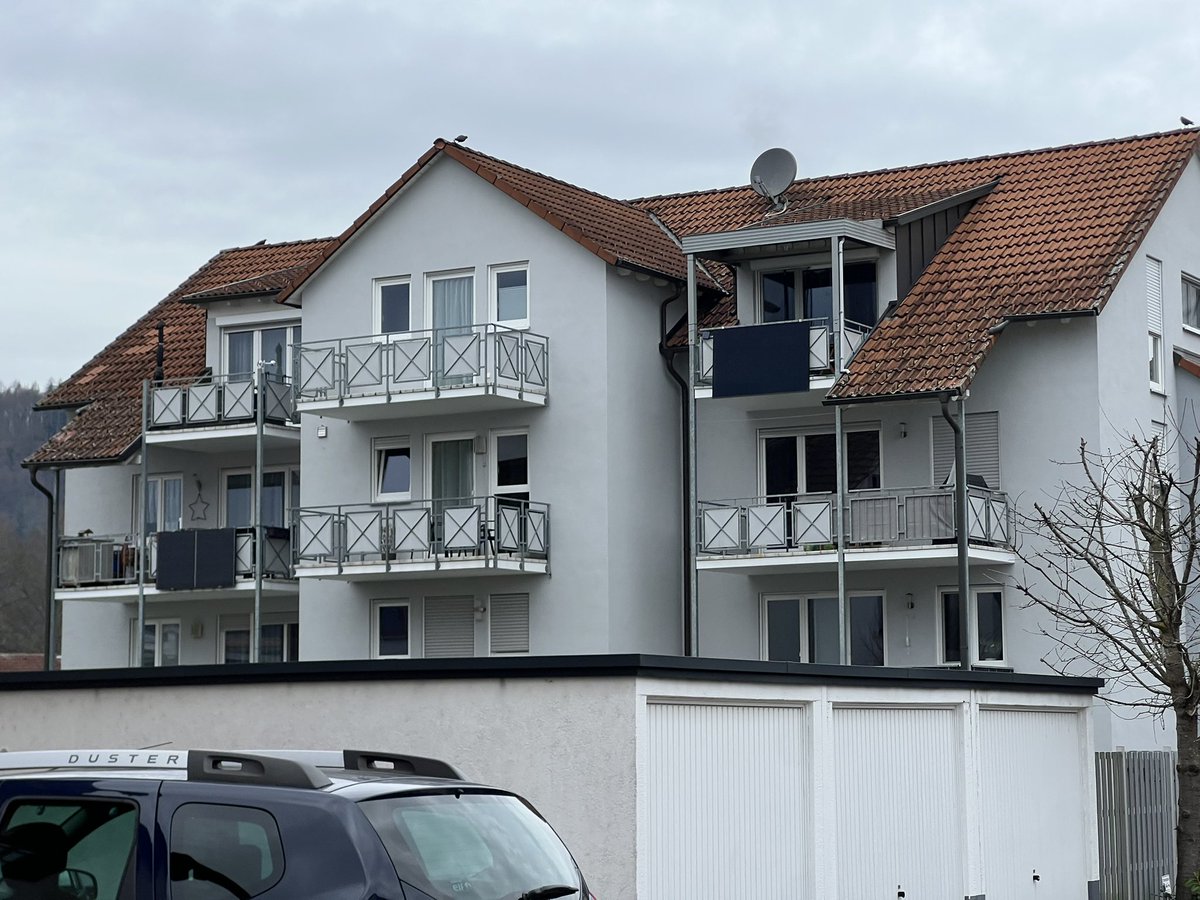 balkonsolar's tweet image. #Pluginsolar on balconies, canopies and garages are an unspectacular normality in many places in #Germany – as seen here in #Lörrach!