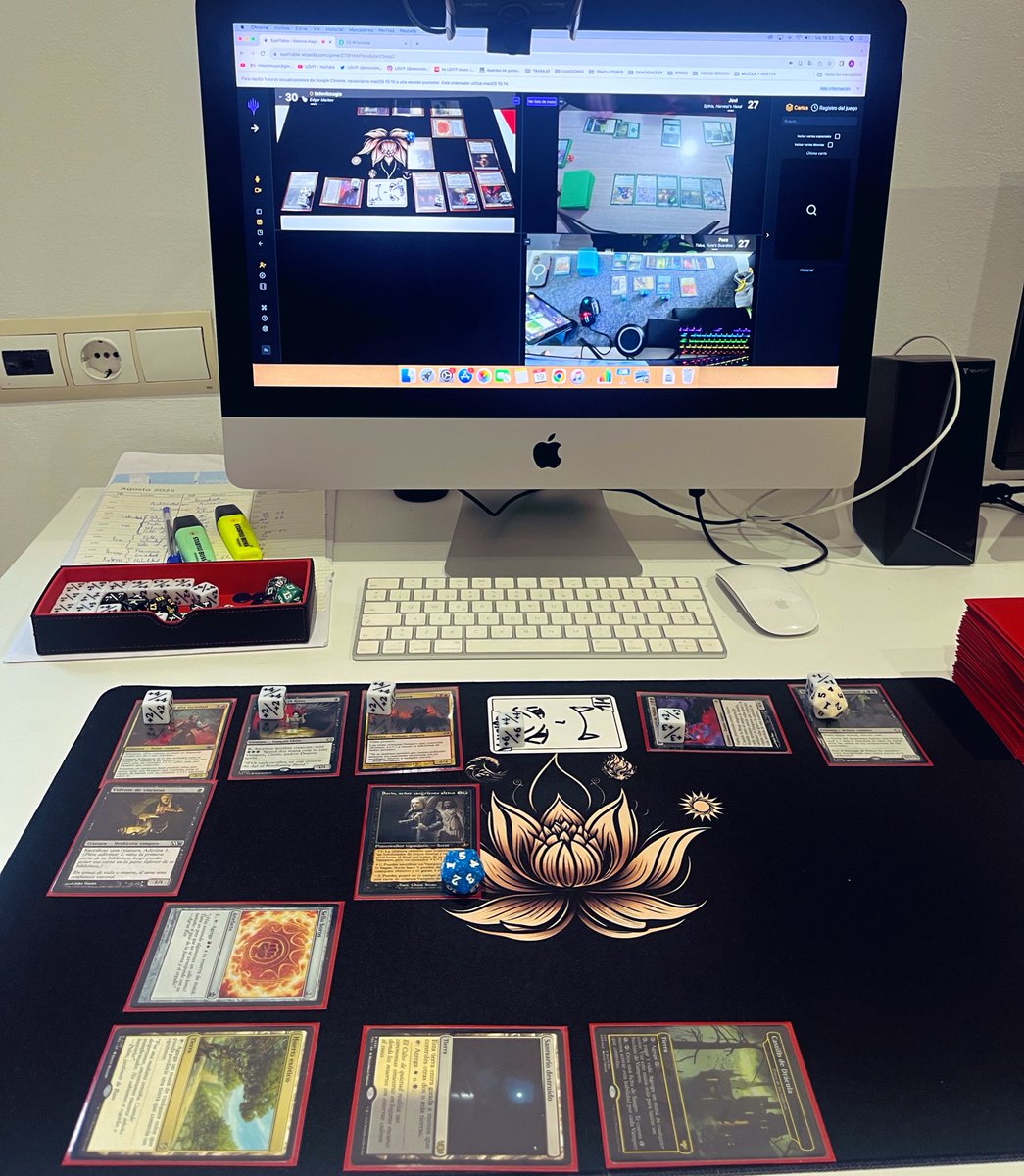 imlovitgame's tweet photo. Hoy ha tocado una partidita por #Spelltable con @pacorz_ y Javi. #EdgarMarkov #MagicTheGathering #MTG https://t.co/yMKmsLYPYd