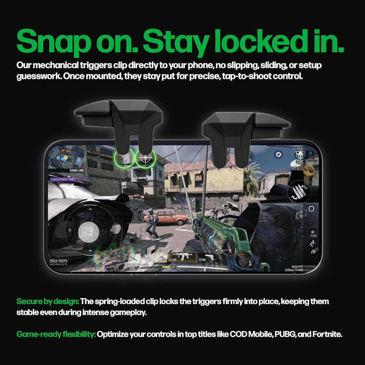 PuK_Gaming's tweet image. 🎄 Day 7 of 12 Days of PuKMAS 🎄 is here!

PuK Triggers - Amazon's #1 Best-Selling Mobile Triggers!

Turn your phone into a controller with instant L1/R1 buttons. No setup, no lag, just pure performance 🎮

RETWEET to WIN! 5 sets up for grabs 🎁

🛒 amazon.com/dp/B0F1Z9L51G