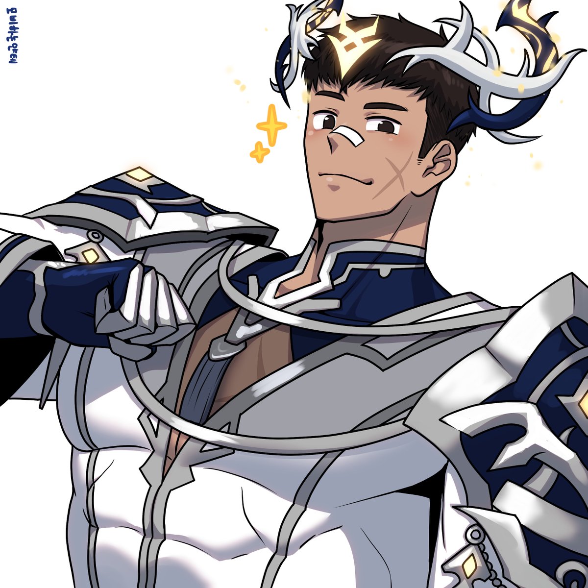 커미션한거 수정해서 다시올림~!! 
감자남캐 딱붙는 예쁜옷주세요.