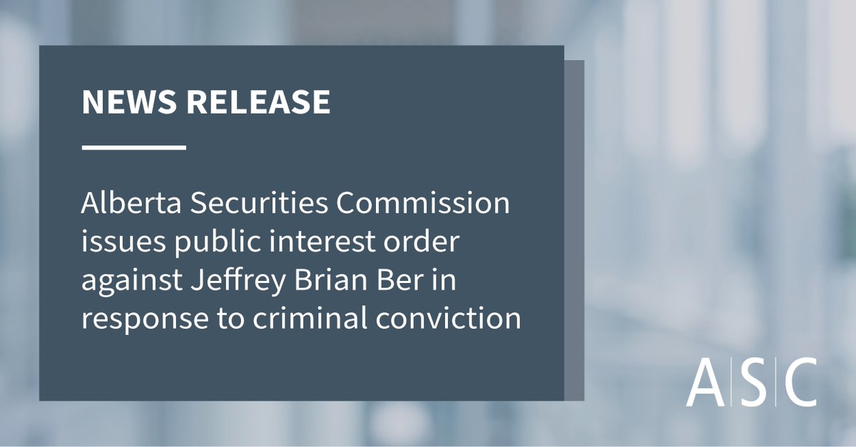 Alberta Securities Commission tweet media