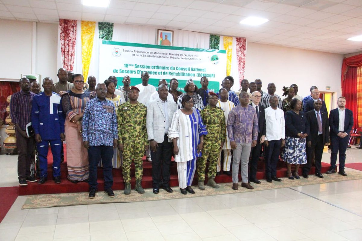 📍Ce 19/12 s’est tenue la 18e session ordinaire du <a href="/spconasur/">SP/CONASUR 🇧🇫</a>, marquée par l’adoption du Plan National de Réponse Humanitaire 2026. 

Le Gouvernement et la communauté humanitaire ont réaffirmé leur engagement commun pour une réponse adaptée aux besoins des communautés affectées.