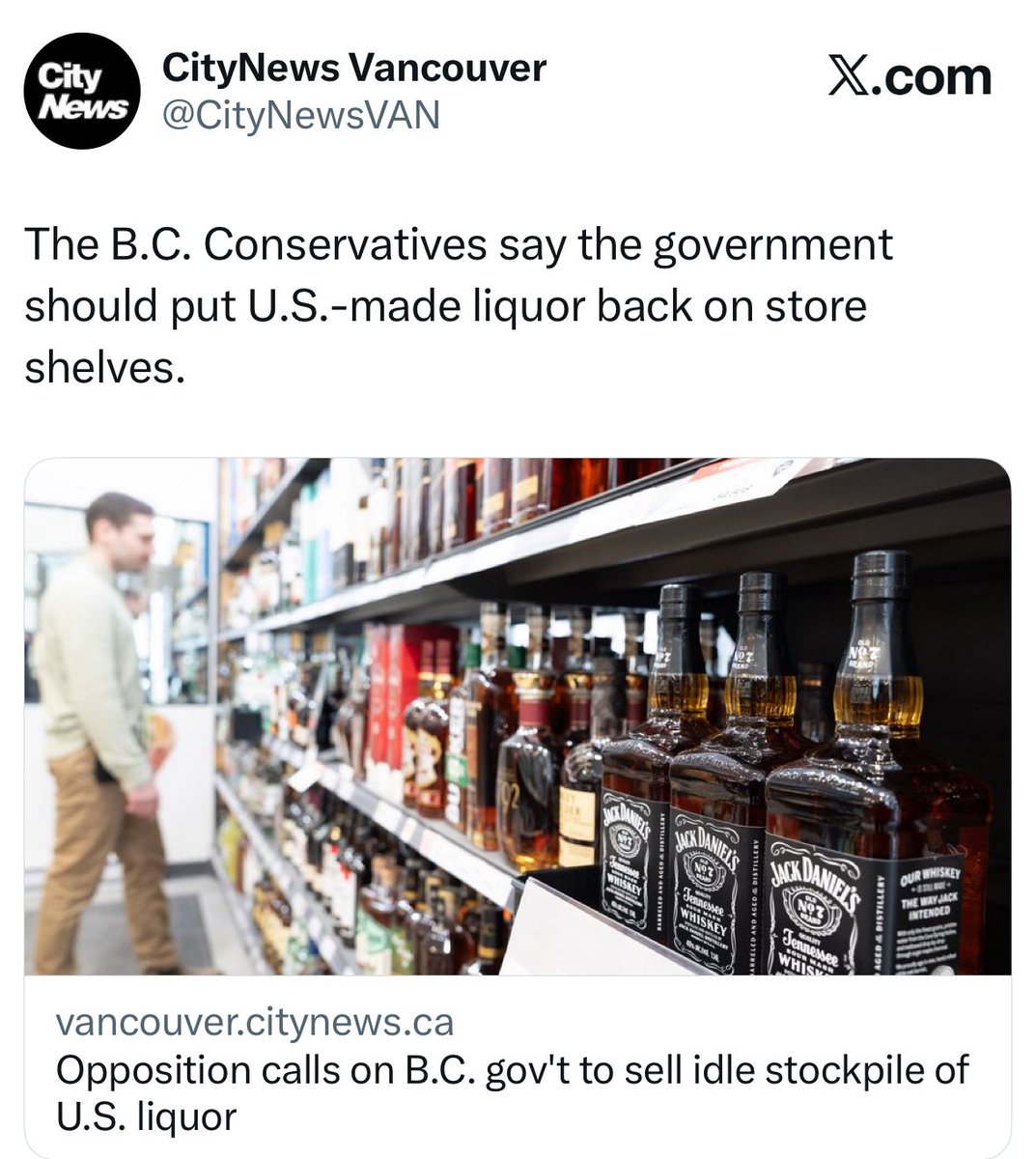 I spoke with AM1150 about the U.S.-made liquor the BC NDP pulled from shelves and is now storing in warehouses costing taxpayers money.

Tens of millions of dollars’ worth is sitting unused while food banks are under strain. Other provinces sold it off. B.C. won’t.

That’s not