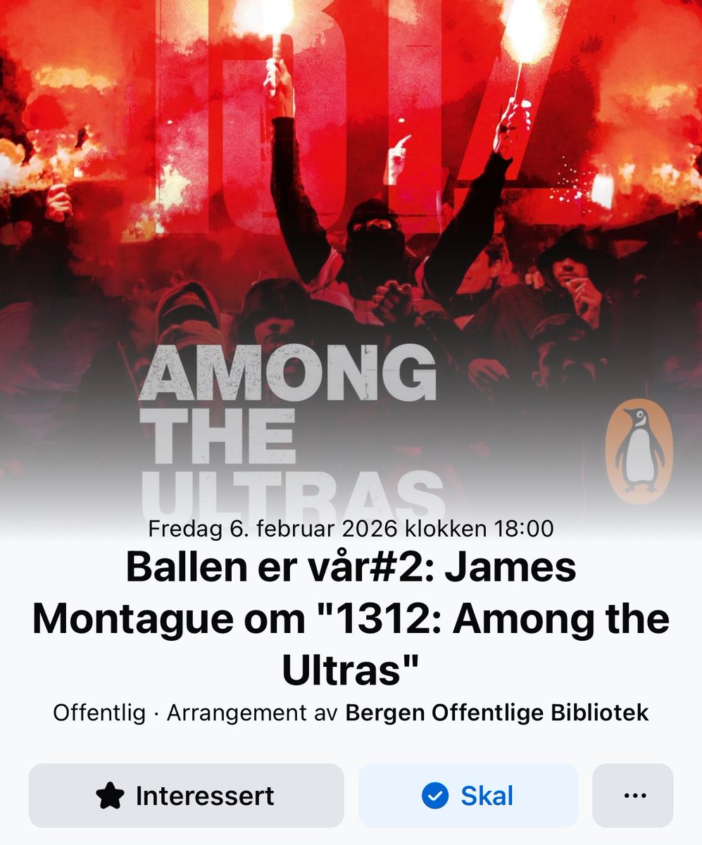 Opplegg på Bergen Offentlige første fredag i februar. Dette tror jeg blir bra!
facebook.com/share/19vcHDS2…