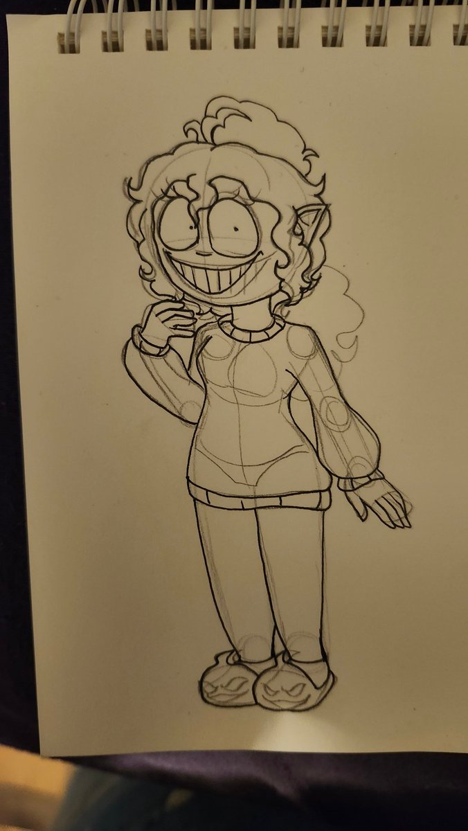 ShayleeRobson's tweet photo. Rough sketch - Misery and Gazaru's Christmas fit
#Invisibella #originialcharacter https://t.co/SjmqcGxGW1