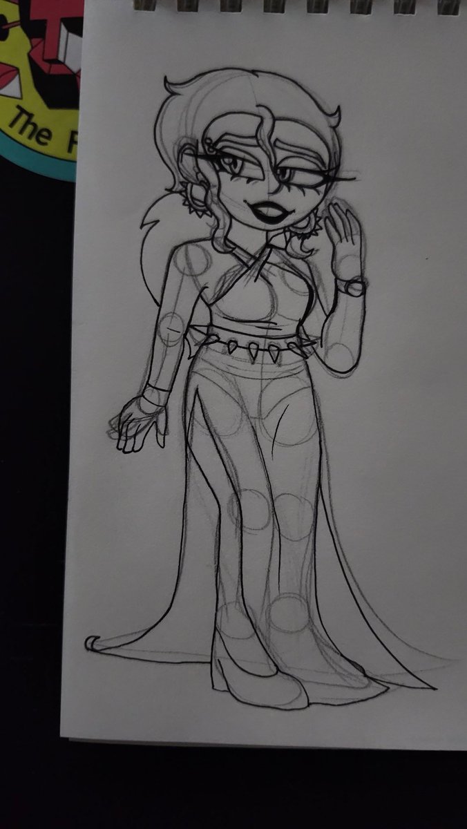 ShayleeRobson's tweet photo. Rough sketch - Misery and Gazaru's Christmas fit
#Invisibella #originialcharacter https://t.co/SjmqcGxGW1