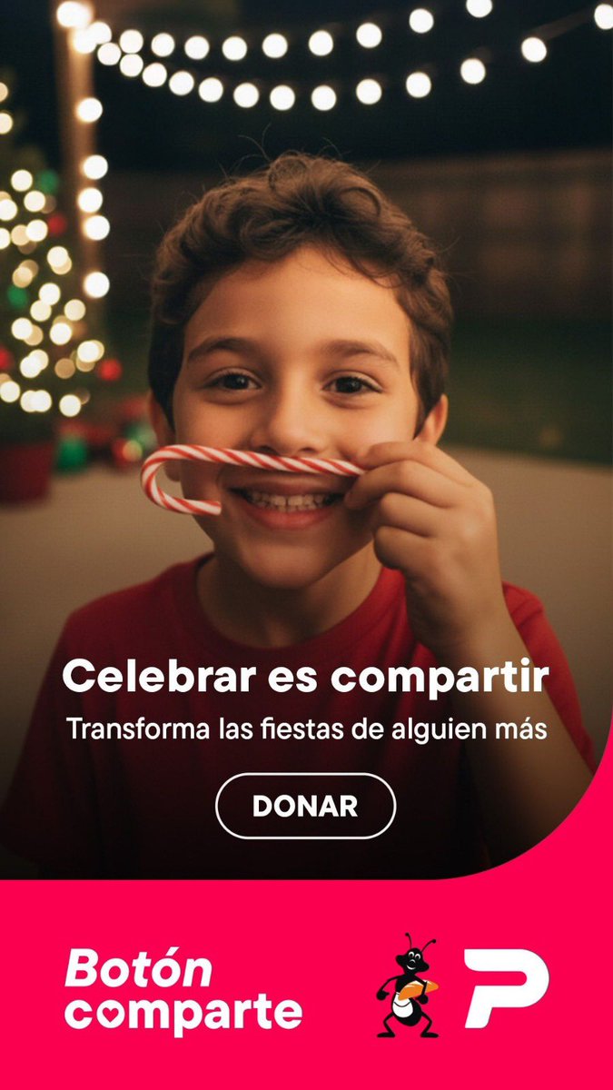 LaRed_Py's tweet photo. CELEBRAR ES COMPARTIR ❤️🎄

Esta Navidad, transforma las fiestas de alguien más con un gesto simple. Del 6 de diciembre al 6 de enero, al hacer tu pedido en #PedidosYa, dona al Banco de Alimentos con solo un toque. https://t.co/sAhogZkQPP