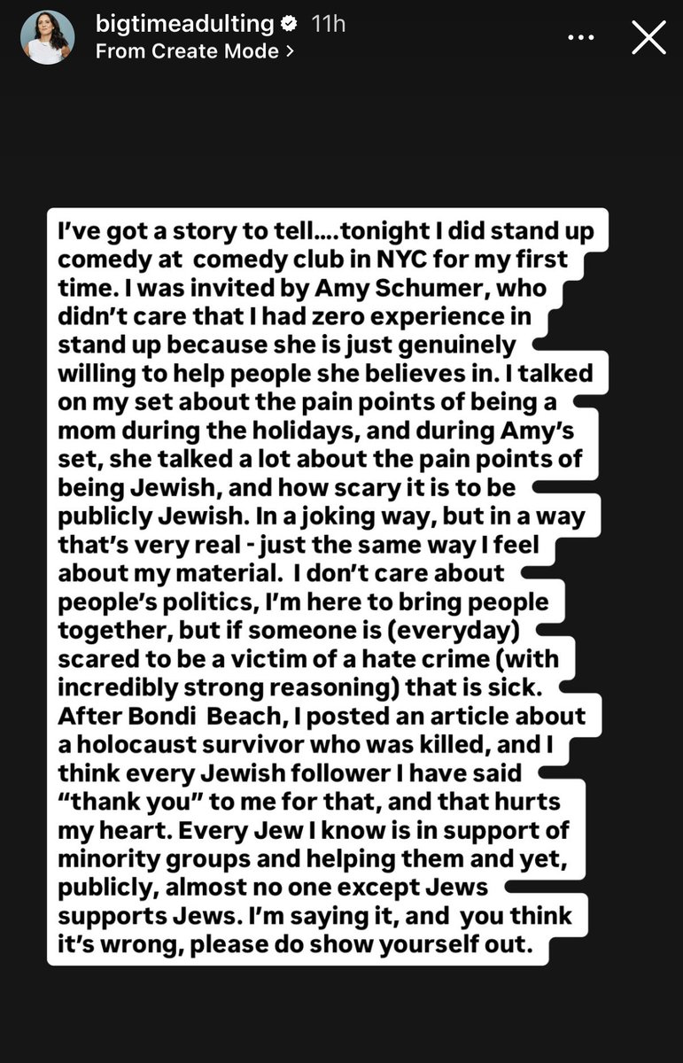 TaliGoldsheft's tweet image. “Every Jew I know is in support of minority groups and helping them and yet, publicly, almost no one except Jews supports Jews. I'm saying it, and you think it's wrong, please do show yourself out.” 

Caitlin Murray, the author, is not Jewish. She’s one of my favorite Instagram…