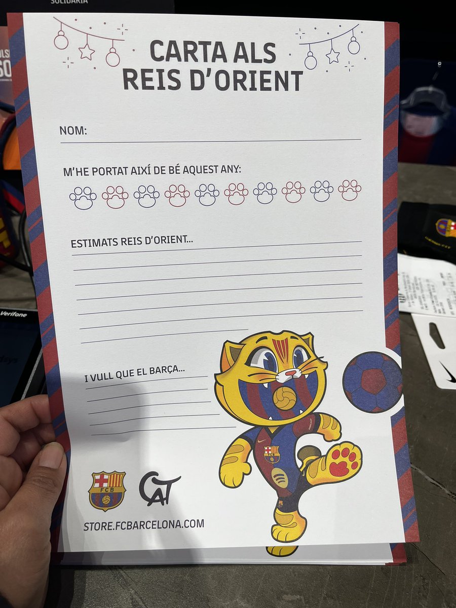 Ja tinc la carta de Cat Culer per demanar els meus desitjos als Reis Mags. I vosaltres, què els demanareu?🎁✨💙❤️