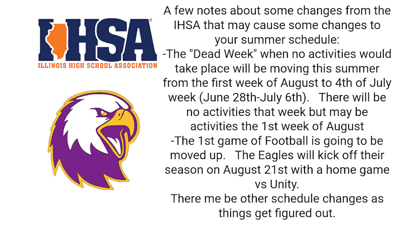 A few changes coming to the schedules for 2026-2027.