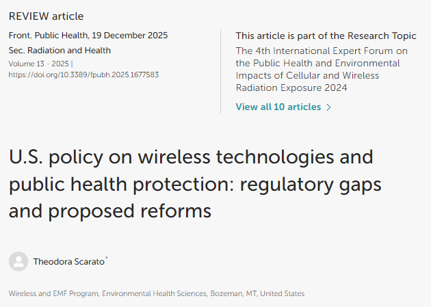 dave_ehs's tweet photo. This open access review is now available.

#Radiofrequency #Radiation #FCC #ICNIRP

https://t.co/m9ISszoJkW https://t.co/9A2o11XODc