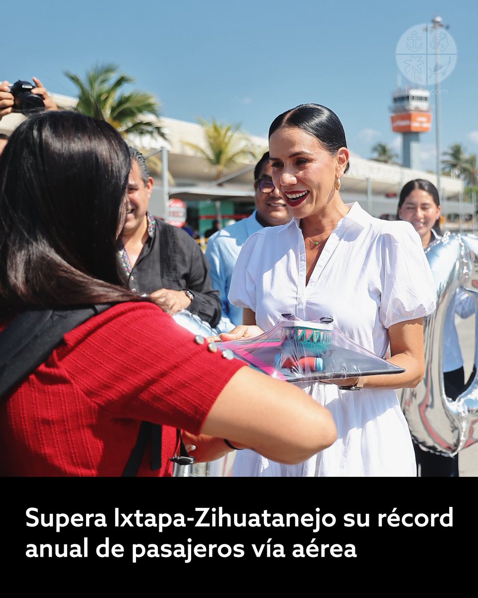 #Zihuatanejo | ✈️🌴🥇✨ #IxtapaZihuatanejo rompe récord: 700 mil pasajeros vía aérea en 2025. Destino posicionado entre los favoritos para próximas vacaciones...  🔗iz.ixyzih.com/fmtmq