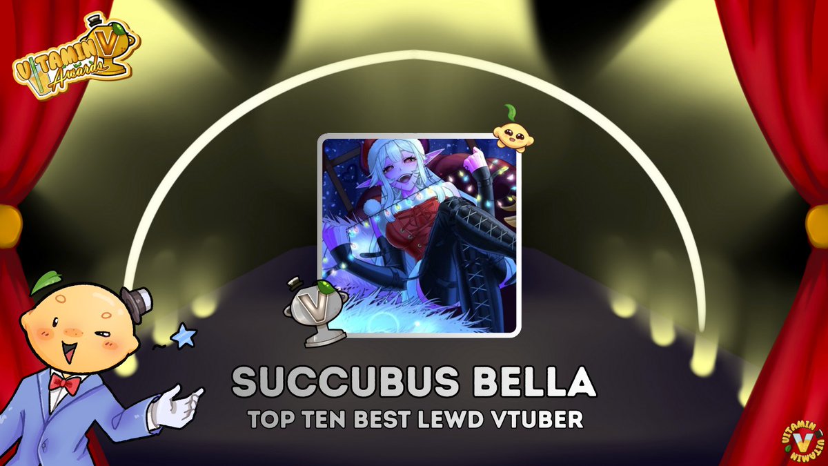 BigPapaLemonTTV's tweet image. ITS TIME TO ANNOUNCE THE TOP TEN FOR EACH CATEGORY! The Vitamin V - Vtuber Awards are so close~ The form will go live in a few hours!  

NEXT IS LEWD VTUBER! Bare with me! Theres a lot to cover~ 🧵

- @bellasuccubuss 
- @IcedLatteLiv