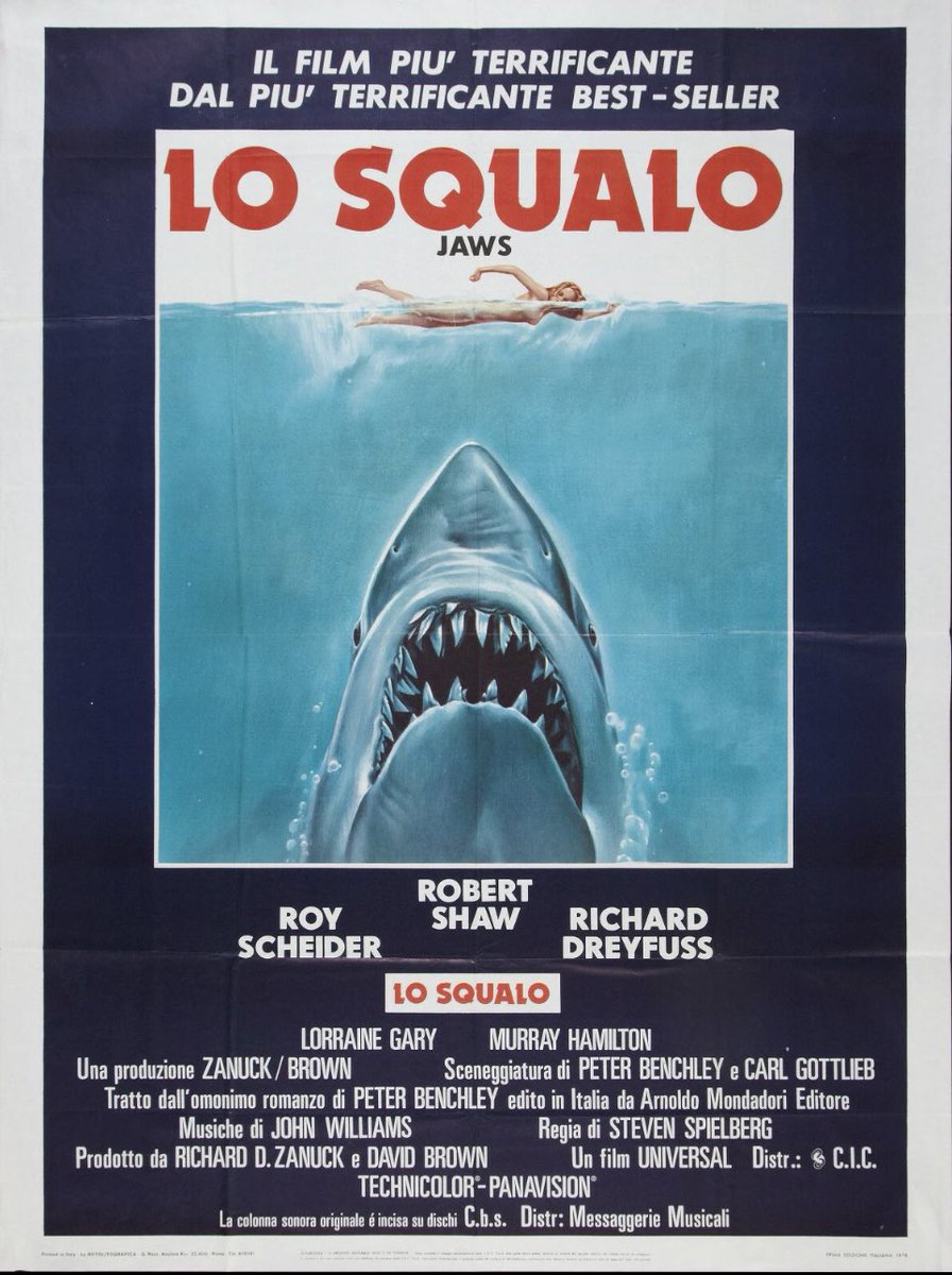 LO SQUALO 50anni da #oscar
#Spielberg #jaws #film
#leaderassicurazioni