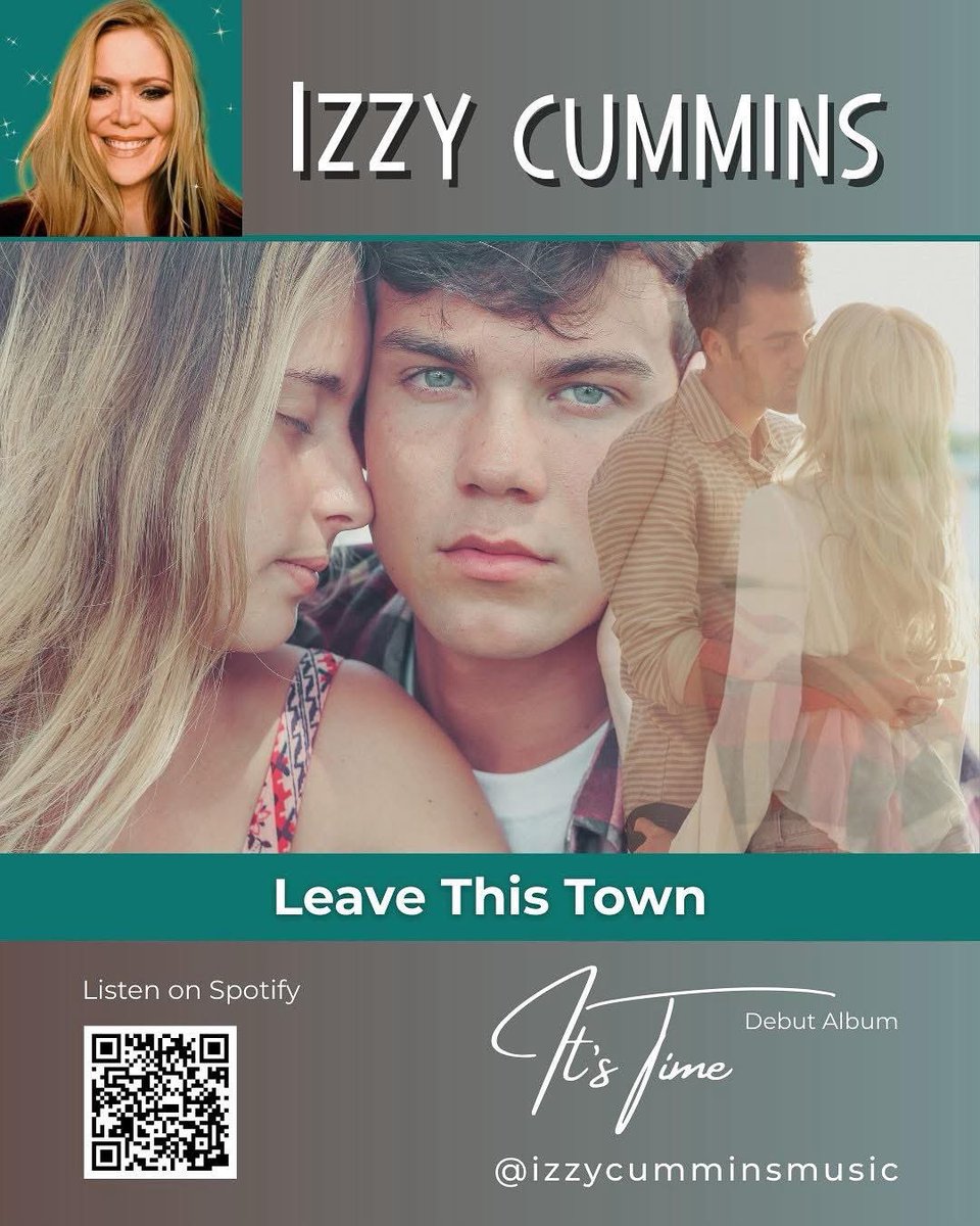I fell in love with him at 16 and back in love with him at 40. 😊 In case you haven't heard my #newsong, please listen and save it on #Spotify. 

🎧 Leave This Town is out now
📀 Debut album It’s Time

open.spotify.com/track/2FOeTcUy…

#izzycummins #izzycumminsmusic #breakup #newmusic